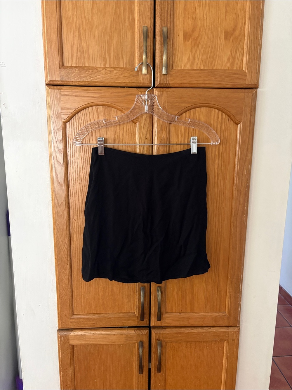 Reformation Black Mini Skirt